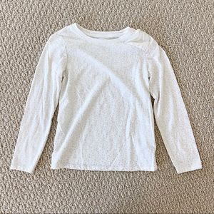 Metallic Gold Dotted Long sleeve w Bow Shoulder